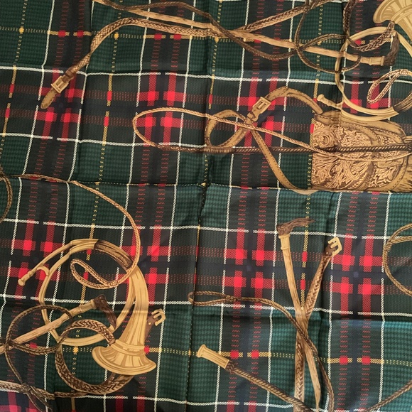 Lauren by Ralph Lauren plaid Silk scarf - Picture 4 of 5